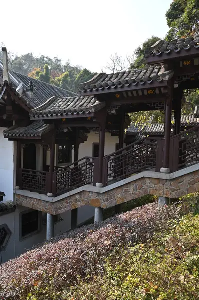 Changsha, Çin - 27 Aralık 2024: Yuelu Dağı ve Hunan Üniversitesi