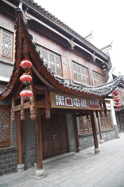Zhangjiajie, Çin - 25 Aralık 2024: Dayong Antik Kenti