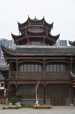 Zhangjiajie, Çin - 25 Aralık 2024: Dayong Antik Kenti