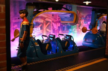 Singapur Şehri, Singapur - 1 Şubat 2025: Sentosa Adası 'ndaki Singapur Universal Stüdyoları