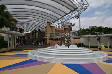 Singapur Şehri, Singapur - 1 Şubat 2025: Sentosa Adası 'ndaki Singapur Universal Stüdyoları