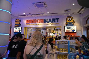 Singapur Şehri, Singapur - 1 Şubat 2025: Sentosa Adası 'ndaki Singapur Universal Stüdyoları