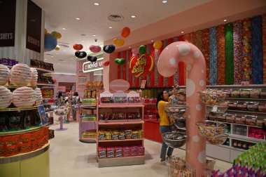 Singapur Şehri, Singapur - 1 Şubat 2025: Sentosa Adası 'ndaki Singapur Universal Stüdyoları