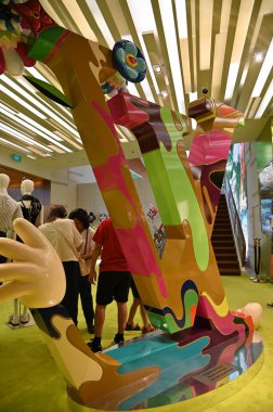 Singapur Şehri, Singapur - 1 Şubat 2025: Orchard, Bugis, Marina Körfezi ve Çin Mahallesi Alışveriş Bölgeleri