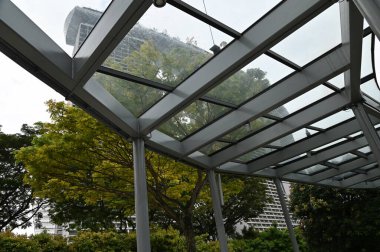 Marina Körfezi, Singapur - 31 Ocak 2025 Koyun yanındaki Bahçelerde Çiçek Fantezisi