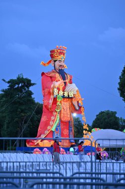 Marina Körfezi, Singapur - 31 Ocak 2025 Koyun yanındaki Bahçelerde Çiçek Fantezisi