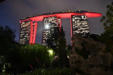 Marina Bay, Singapore - January 31, 2025: The Floral Fantasy at Gardens by the Bay clipart