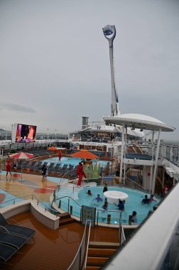 Marina Körfezi, Singapur - 27 Ocak 2025 Deniz Marşı Gemisi Gezisi