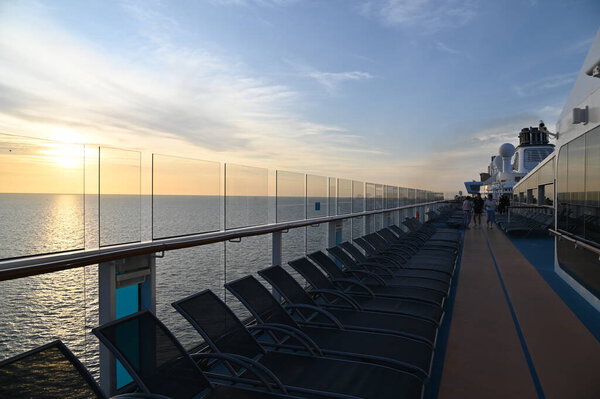 Marina Bay, Singapore - January 27, 2025: A Cruise Trip Aboard The Anthem of The Seas