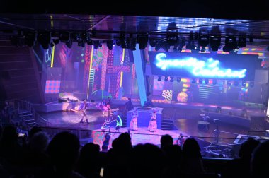 Marina Körfezi, Singapur - 27 Ocak 2025 Deniz Marşı Gemisi Gezisi