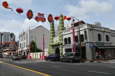 Singapur Şehri, Singapur - 1 Şubat 2025: Orchard, Bugis, Marina Körfezi ve Çin Mahallesi Alışveriş Bölgeleri