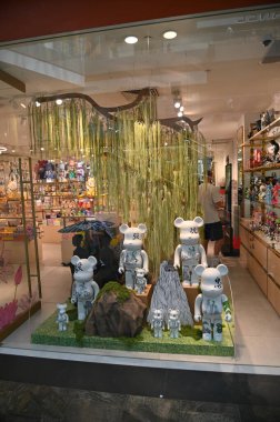 Singapur Şehri, Singapur - 1 Şubat 2025: Orchard, Bugis, Marina Körfezi ve Çin Mahallesi Alışveriş Bölgeleri