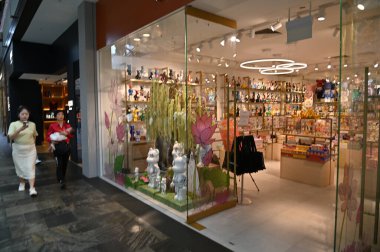 Singapur Şehri, Singapur - 1 Şubat 2025: Orchard, Bugis, Marina Körfezi ve Çin Mahallesi Alışveriş Bölgeleri