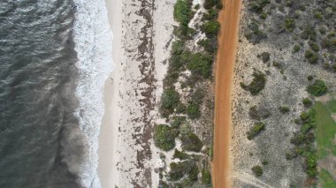 Lancelin, Avustralya 2 Haziran 2025: Lancelin Batı Avustralya 'nın kum tepeleri ve plajları