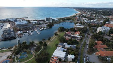 Mandurah, Avustralya 31 Mayıs 2025: Mandurah Sahil Marina Kasabası