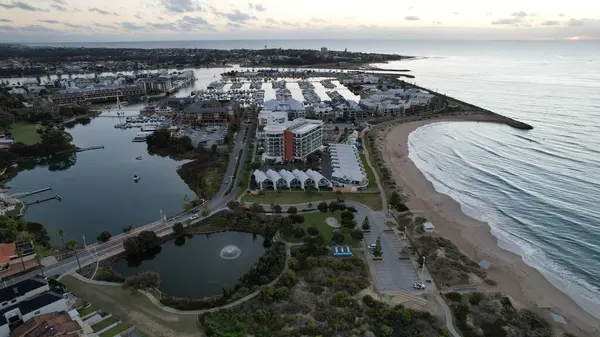 Mandurah, Avustralya 31 Mayıs 2025: Mandurah Sahil Marina Kasabası