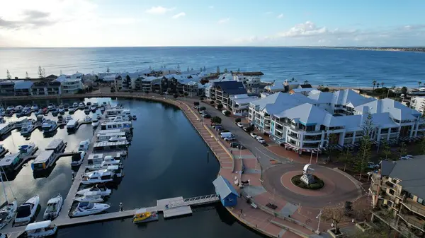 Mandurah, Avustralya 31 Mayıs 2025: Mandurah Sahil Marina Kasabası