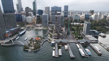Perth, Avustralya 3 Haziran 2025: Perth CBD 'nin Elizabeth Rıhtımı
