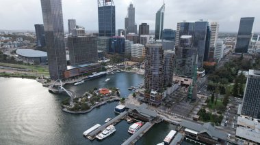 Perth, Avustralya 3 Haziran 2025: Perth CBD 'nin Elizabeth Rıhtımı