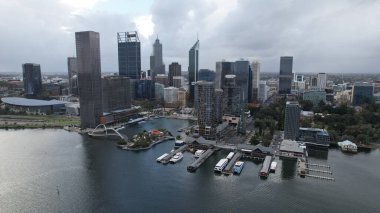 Perth, Avustralya 3 Haziran 2025: Perth CBD 'nin Elizabeth Rıhtımı