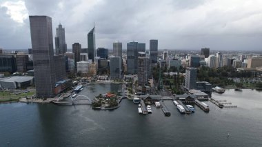 Perth, Avustralya 3 Haziran 2025: Perth CBD 'nin Elizabeth Rıhtımı