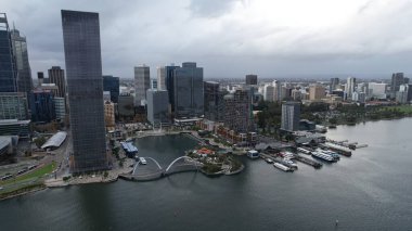 Perth, Avustralya 3 Haziran 2025: Perth CBD 'nin Elizabeth Rıhtımı