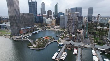 Perth, Avustralya 3 Haziran 2025: Perth CBD 'nin Elizabeth Rıhtımı