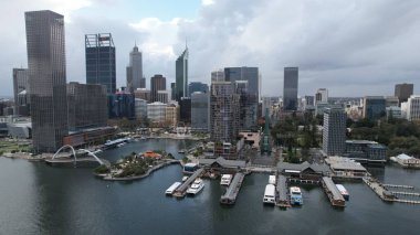 Perth, Avustralya 3 Haziran 2025: Perth CBD 'nin Elizabeth Rıhtımı