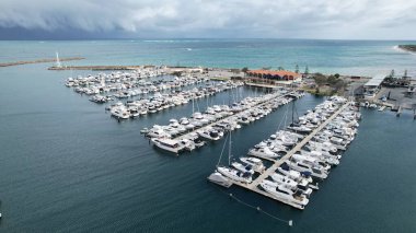 Hillarys, Avustralya 3 Haziran 2025: The Hillarys Boat Harbour of Perth CBD