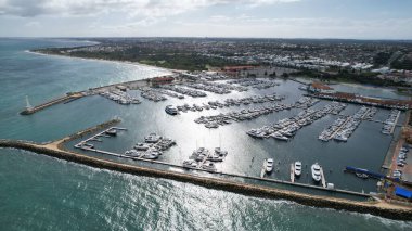 Hillarys, Avustralya 3 Haziran 2025: The Hillarys Boat Harbour of Perth CBD