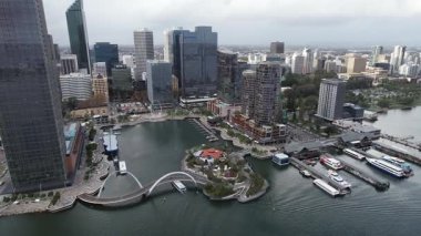 Perth, Avustralya 3 Haziran 2025: Perth CBD 'nin Elizabeth Rıhtımı