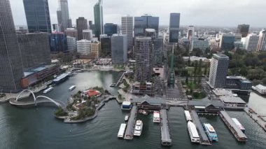 Perth, Avustralya 3 Haziran 2025: Perth CBD 'nin Elizabeth Rıhtımı