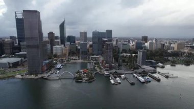 Perth, Avustralya 3 Haziran 2025: Perth CBD 'nin Elizabeth Rıhtımı