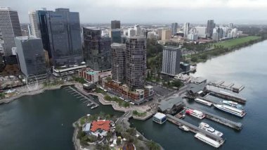 Perth, Avustralya 3 Haziran 2025: Perth CBD 'nin Elizabeth Rıhtımı
