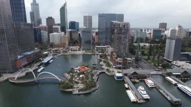 Perth, Avustralya 3 Haziran 2025: Perth CBD 'nin Elizabeth Rıhtımı