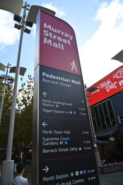 Perth, Avustralya 30 Mayıs 2025: Perth CBD sokakları