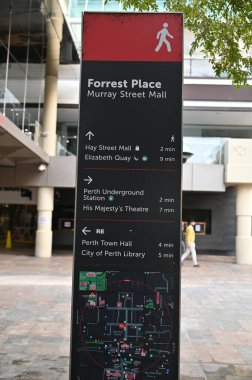 Perth, Avustralya 30 Mayıs 2025: Perth CBD sokakları