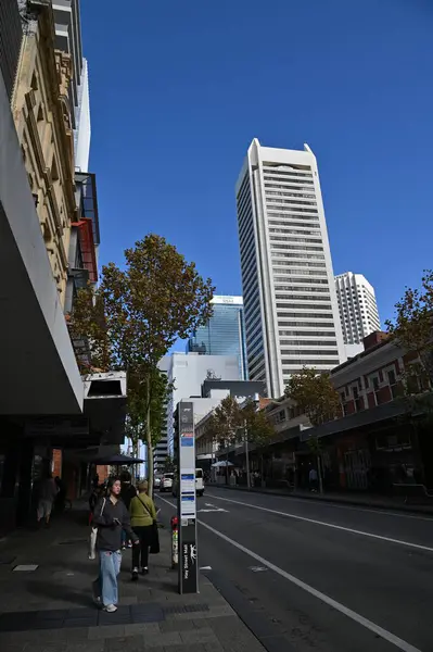 Perth, Avustralya 30 Mayıs 2025: Perth CBD sokakları