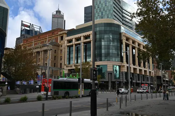 Perth, Avustralya 30 Mayıs 2025: Perth CBD sokakları