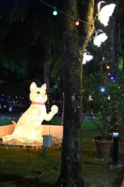 Kuching, Malezya - 8 Ağustos 2025: Yemek Festivali Sokak Fuarı