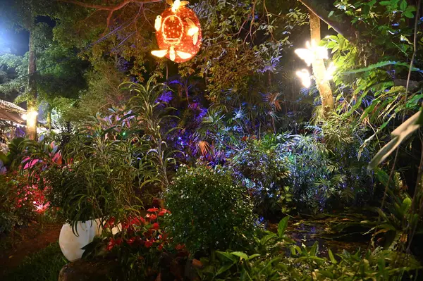 Kuching, Malezya - 8 Ağustos 2025: Yemek Festivali Sokak Fuarı