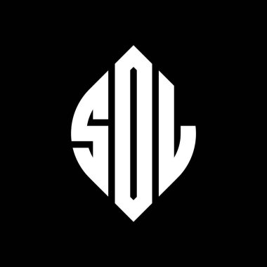 Çember ve elips şekilli SOL daire harf logosu tasarımı. SOL elips harfleri tipografik tarzda. Üç baş harf daire şeklinde bir logo oluşturuyor. SOL Çemberi Amblemi Soyut Monogram Harfi Mark Vector.SOL daire harfi logo tasarımı daire ve ellip
