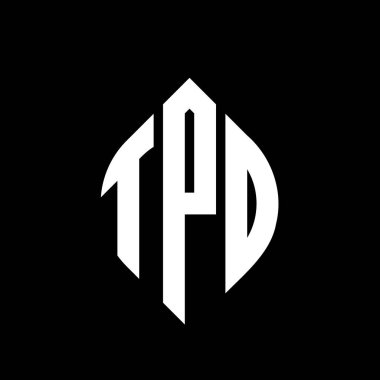 Çember ve elips şekilli TPD yuvarlak harf logosu tasarımı. Tipografik tarzda TPD elips mektupları. Üç baş harf daire şeklinde bir logo oluşturuyor. TPD Çember Amblemi Soyut Monogram Harf İşaretleme Vektörü.