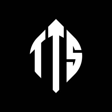 Çember ve elips şekilli TTS daire harf logosu tasarımı. TTS elips harfleri tipografik tarzda. Üç baş harf daire şeklinde bir logo oluşturuyor. TTS Çemberi Amblemi Soyut Monogram Harf İşaretleyici Vektörü.