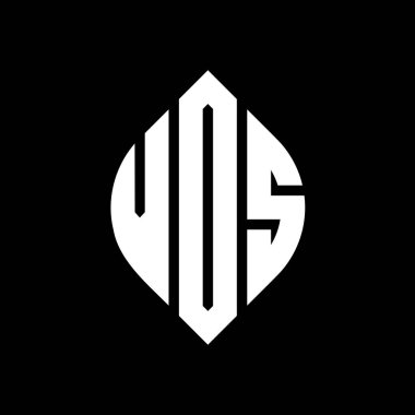 Çember ve elips şekilli VDS daire harf logosu tasarımı. Tipografik tarzda VDS elips mektupları. Üç baş harf daire şeklinde bir logo oluşturuyor. VDS Çemberi Amblemi Soyut Monogram Harf İşaretleyici Vektörü.