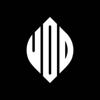 Çember ve elips şekilli VOO daire harf logosu tasarımı. Voo elips harfleri tipografik tarzda. Üç baş harf daire şeklinde bir logo oluşturuyor. VOO Çember Amblemi Soyut Monogram Harf İşaretleme Vektörü.