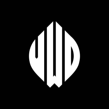 Çember ve elips şekilli VWD daire harf logosu tasarımı. Tipografik tarzda VWD elips harfleri. Üç baş harf daire şeklinde bir logo oluşturuyor. VWD Çember Amblemi Soyut Monogram Harf İşaretleyici Vektörü.