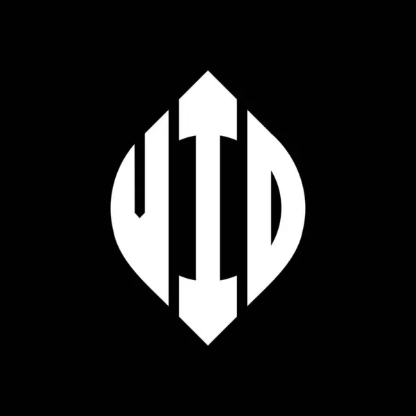 Diseño Logotipo Letra Círculo Vio Con Forma Círculo Elipse Vio — Vector de stock