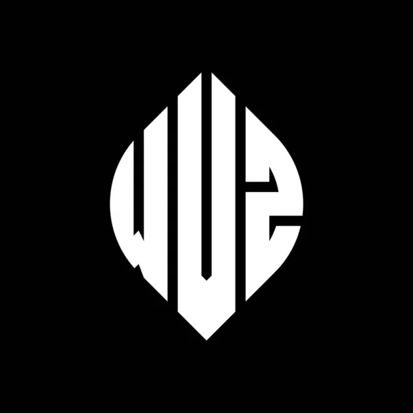 Diseño Del Logotipo Letra Del Círculo Wvz Con Forma Círculo — Archivo Imágenes Vectoriales