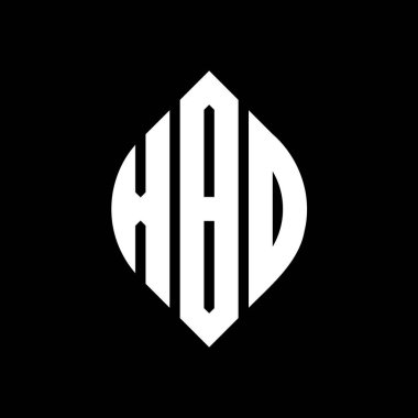 Çember ve elips şekilli XBD daire harf logosu tasarımı. Tipografik biçimli XBD elips harfleri. Üç baş harf daire şeklinde bir logo oluşturuyor. XBD Çember Amblemi Soyut Monogram Harf İşaretleyici Vektörü.